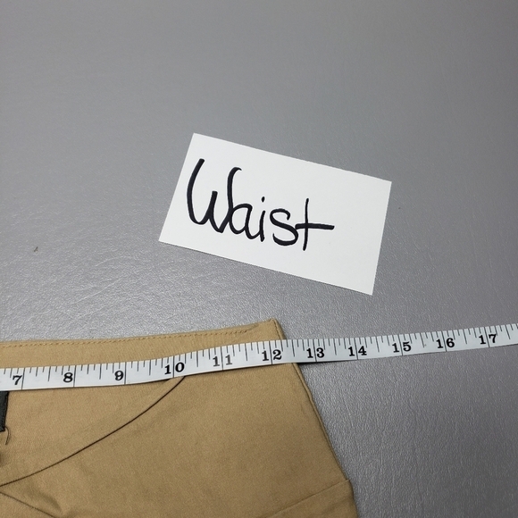 dots tan pull on stretchy skinny pants juniors size 3/4 - Picture 8 of 11